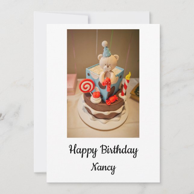 Cartes Pour Fêtes Annuelles Joyeux anniversaire Nancy (Devant)