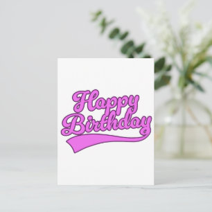 Cartes Pour Fêtes Annuelles Joyeux Anniversaire police vintage