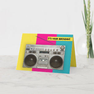 Cartes Pour Fêtes Annuelles Joyeux Anniversaire Pour N'Importe Qui Rétro Boomb
