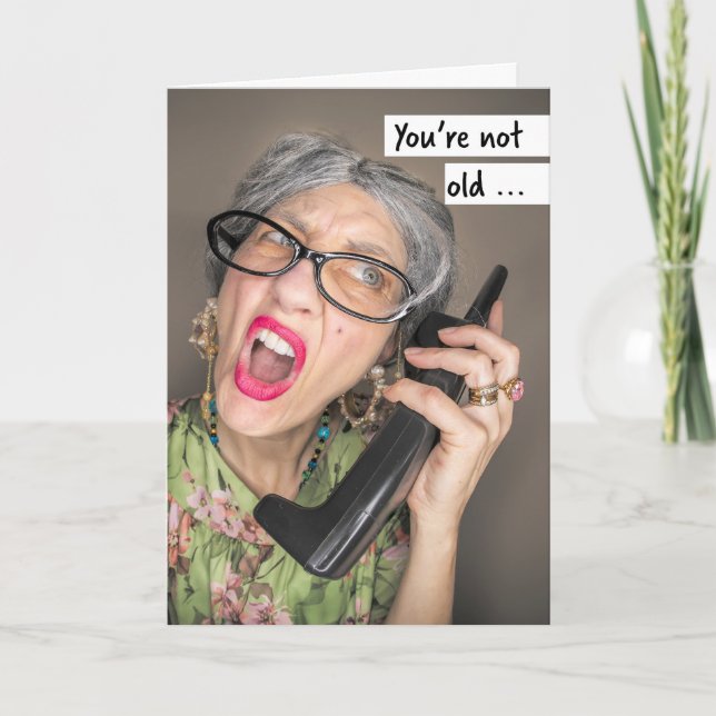 Cartes Pour Fêtes Annuelles Joyeux Anniversaire Pour Toute Personne Drôle Viel (Devant)