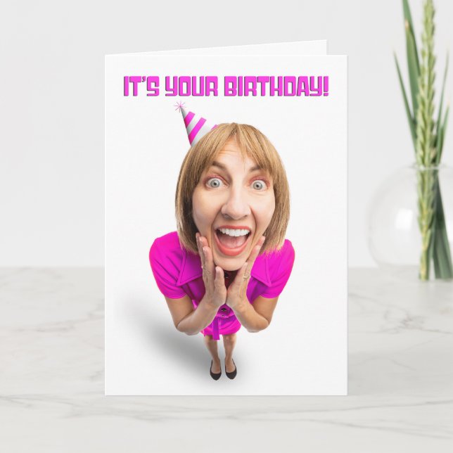 Cartes Pour Fêtes Annuelles Joyeux Anniversaire Pour Toute Personne Excitée Fe (Devant)
