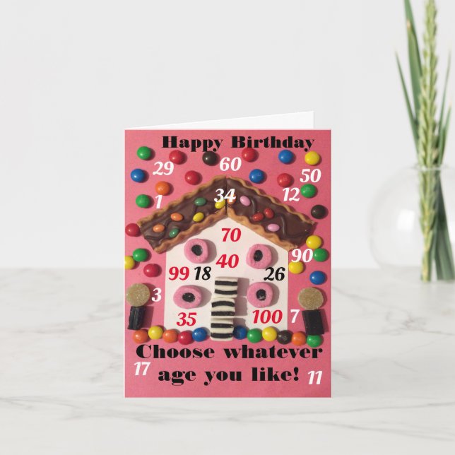 Cartes Pour Fêtes Annuelles Joyeux anniversaire quel que soit l'âge (Devant)