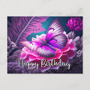 Cartes Pour Fêtes Annuelles Joyeux Anniversaire Rustique Reting Papillon Desig