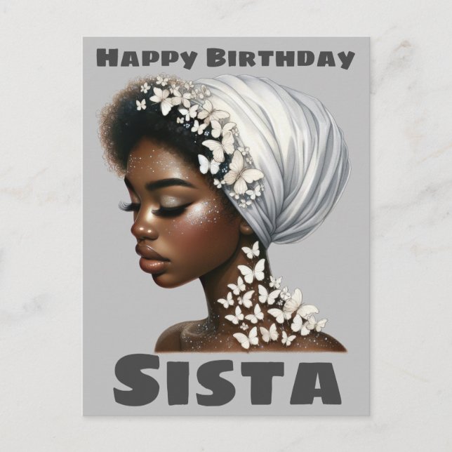 Cartes Pour Fêtes Annuelles Joyeux anniversaire Sista Black Girl Magic Melanin (Devant)