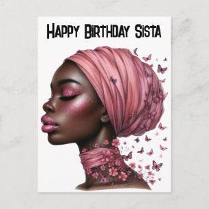 Cartes Pour Fêtes Annuelles Joyeux anniversaire Sista black girl magie melanin