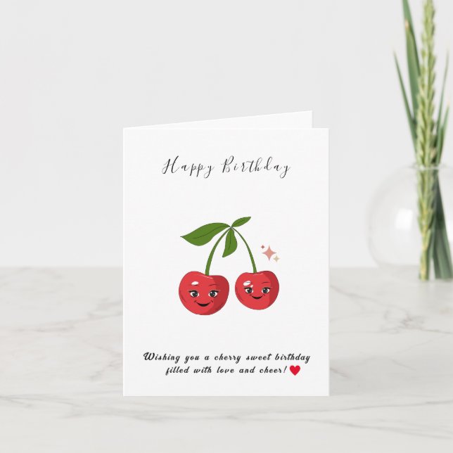 Cartes Pour Fêtes Annuelles Joyeux Anniversaire Souhaitez-vous un doux anniver (Devant)