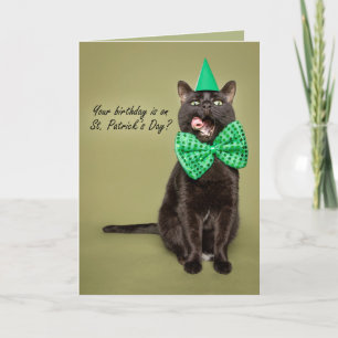 Cartes Pour Fêtes Annuelles Joyeux anniversaire sur la Saint Patrick's Day Cha