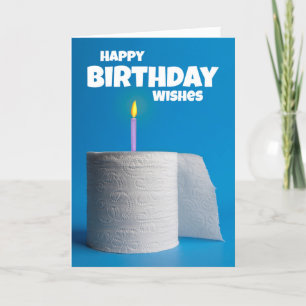 Cartes Pour Fêtes Annuelles Joyeux Anniversaire Toilette papier gâteau Coronav