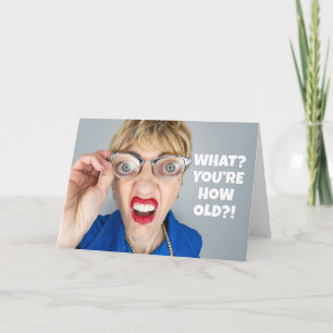 Cartes Pour Fêtes Annuelles Joyeux Anniversaire Toute Femme Drôle Avec De Gros