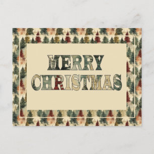Cartes Pour Fêtes Annuelles Joyeux arbres de Noël
