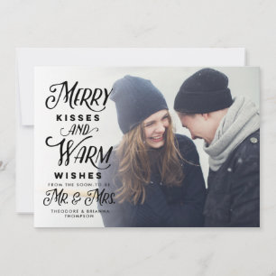 Cartes Pour Fêtes Annuelles Joyeux Baisers et voeux chaleureux M. Mme Holiday