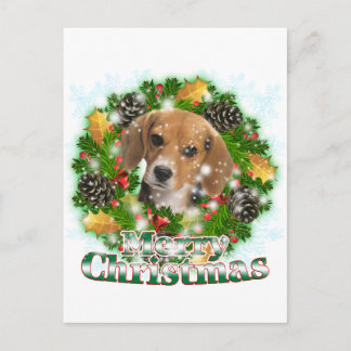 Cartes Pour Fêtes Annuelles Joyeux Beagle de Noël