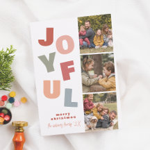 Joyeux Boho Bold Multi 3 Photo Booth Noël