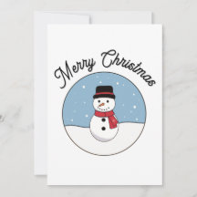 Joyeux bonhomme de neige de Noël
