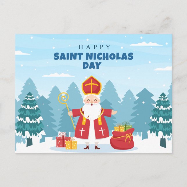 Cartes Pour Fêtes Annuelles Joyeux cadeau de la Saint-Nicolas (Devant)