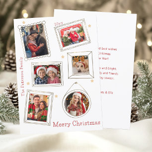 Cartes Pour Fêtes Annuelles Joyeux cadre de canicule de Noël Multi Photo