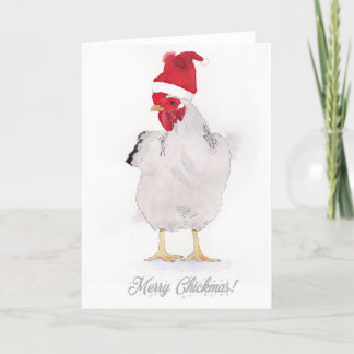 Cartes Pour Fêtes Annuelles "Joyeux Chickmas "