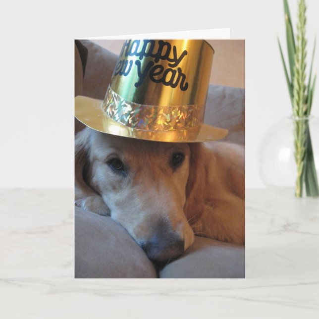 Cartes Pour Fêtes Annuelles Joyeux chien du Nouvel An (Devant)