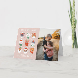 Cartes Pour Fêtes Annuelles Joyeux Chiens de Noël