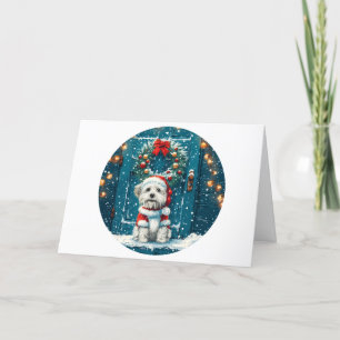 Cartes Pour Fêtes Annuelles Joyeux Chih Tzu Chiens de Noël Shih