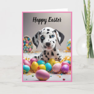 Cartes Pour Fêtes Annuelles Joyeux Chiot de Pâques