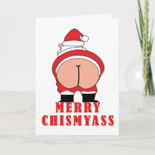 Cartes Pour Fêtes Annuelles Joyeux Chismyass carde le cadeau du père noël