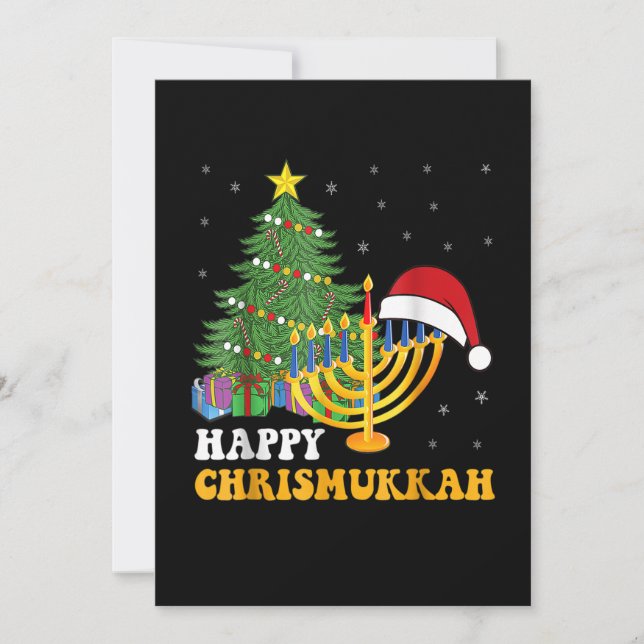Cartes Pour Fêtes Annuelles Joyeux Chrismukkah Joyeux Hanoukka 2022 Noël Ug (Devant)