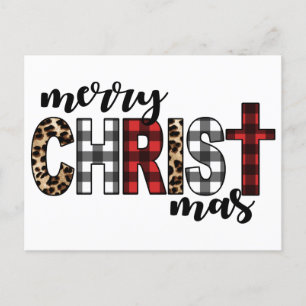 Cartes Pour Fêtes Annuelles Joyeux CHRISTmas Buffalo Plaid