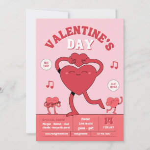 Cartes Pour Fêtes Annuelles Joyeux coeur de la Saint Valentin