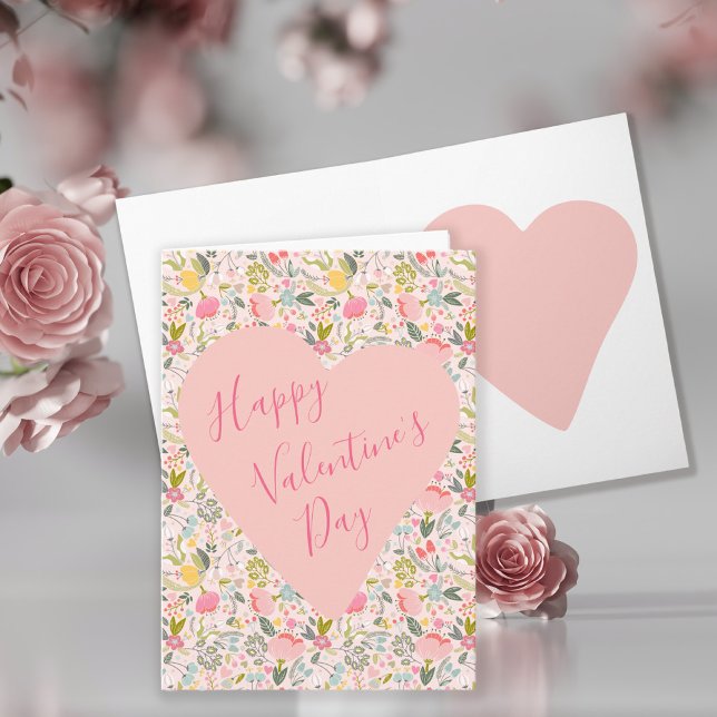 Cartes Pour Fêtes Annuelles Joyeux coeur de la Saint Valentin (Créateur téléchargé)