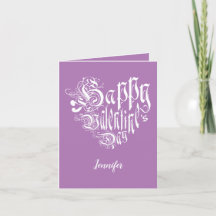 Joyeux coeur de Saint Valentin texte blanc sur vio