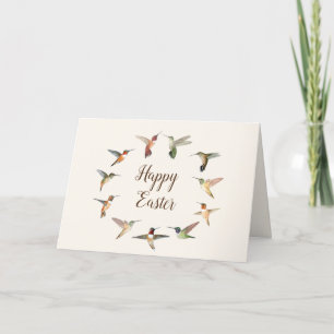 Cartes Pour Fêtes Annuelles Joyeux colibri de Pâques
