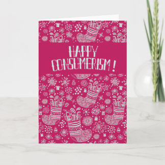 Cartes Pour Fêtes Annuelles Joyeux consumérisme !