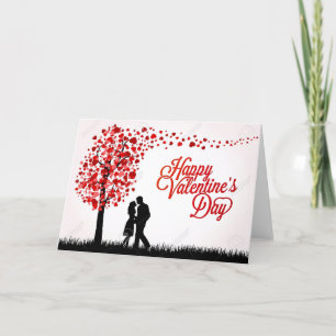 Cartes Pour Fêtes Annuelles Joyeux Couple de Saint Valentin
