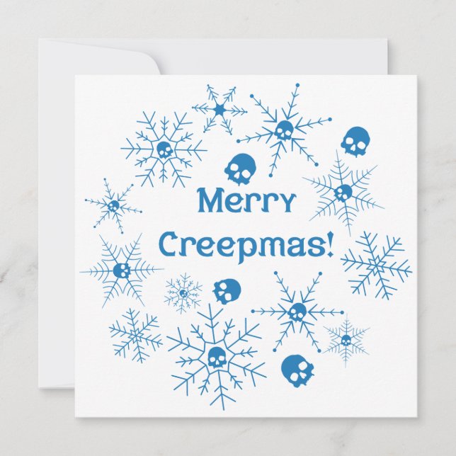 Cartes Pour Fêtes Annuelles Joyeux Creeps Noël ! (Devant)