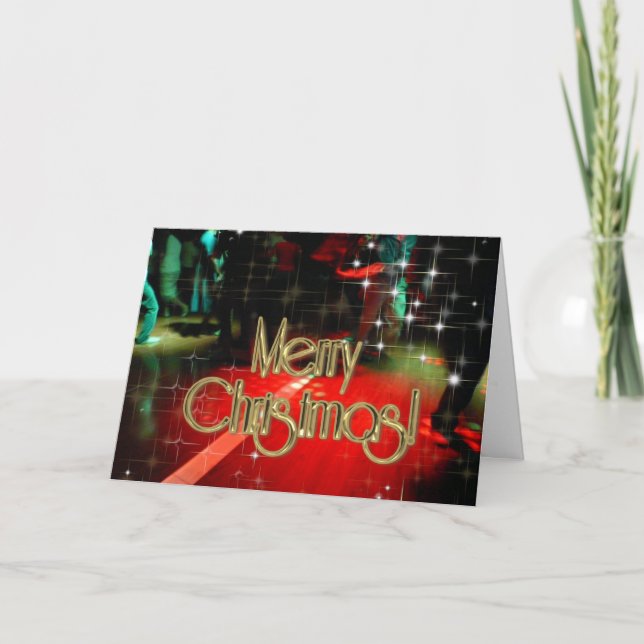 Cartes Pour Fêtes Annuelles Joyeux danseurs de Noël PERSONNALISÉS (Devant)
