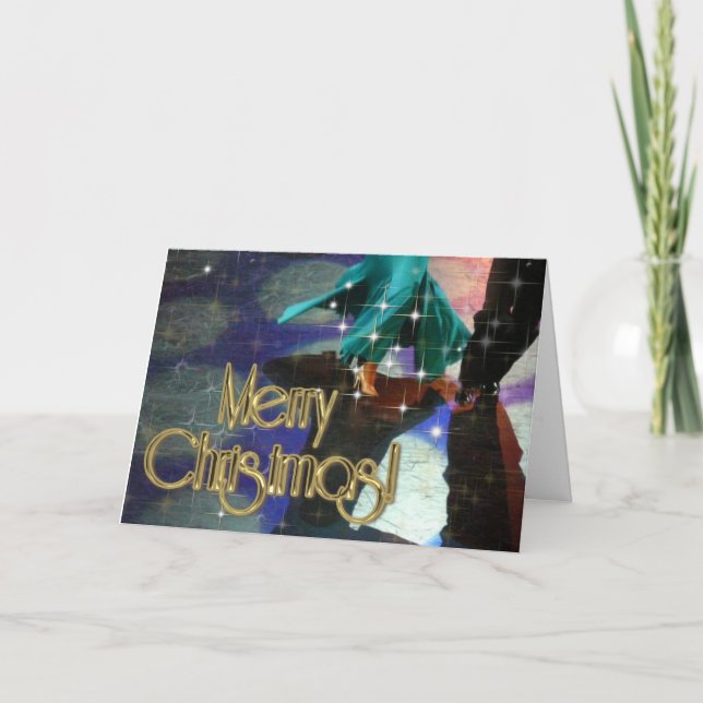 Cartes Pour Fêtes Annuelles Joyeux danseurs de Noël PERSONNALISÉS (Devant)