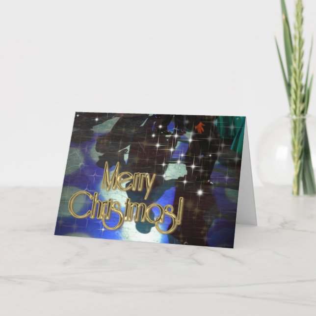 Cartes Pour Fêtes Annuelles Joyeux danseurs de Noël PERSONNALISÉS (Devant)