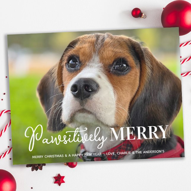 Cartes Pour Fêtes Annuelles Joyeux de façon péjorative personnalisé chien anim (Créateur téléchargé)