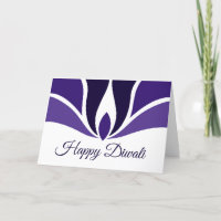 Joyeux Diwali belle violet personnalisé