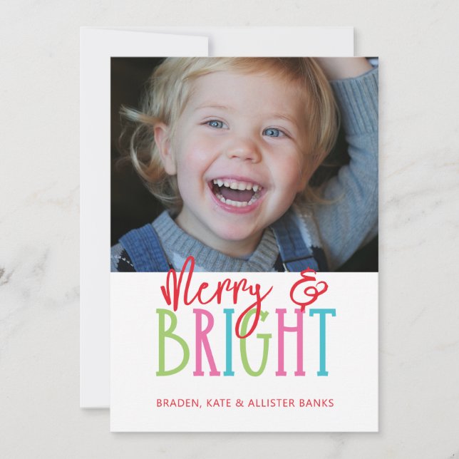 Cartes Pour Fêtes Annuelles Joyeux et beaux cadeaux de Noël (Devant)