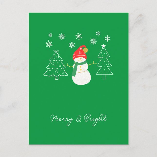 Cartes Pour Fêtes Annuelles Joyeux et bon Noël (Devant)