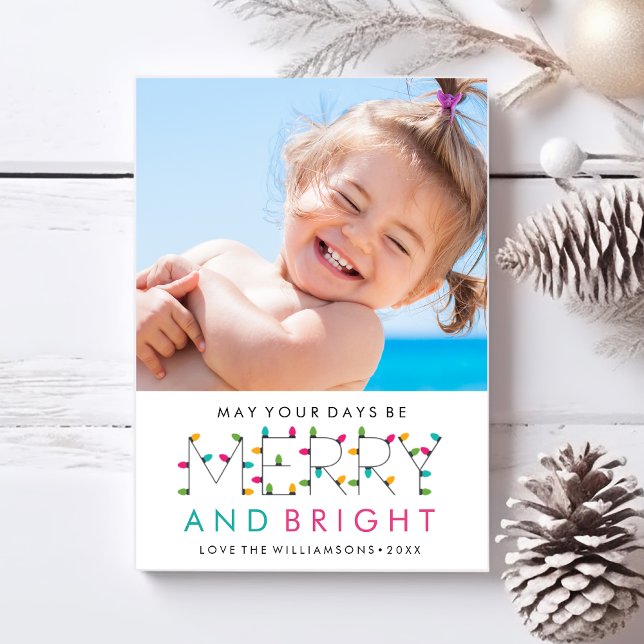 Cartes Pour Fêtes Annuelles Joyeux et brillant Amusement moderne Noël photo (Créateur téléchargé)