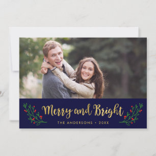 Cartes Pour Fêtes Annuelles Joyeux et brillant Festiage Foliage Photo de vacan