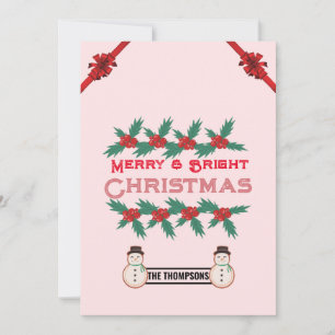 Cartes Pour Fêtes Annuelles Joyeux et brillant Noël 2023