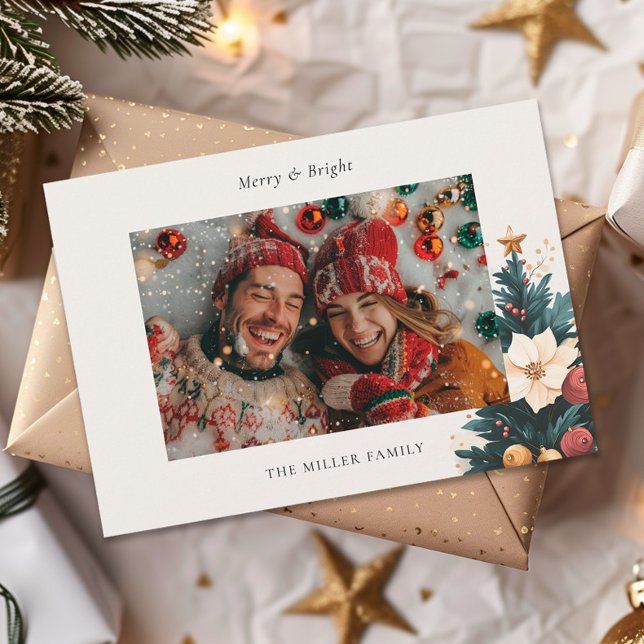 Cartes Pour Fêtes Annuelles Joyeux et brillant sapin de Noël (Créateur téléchargé)