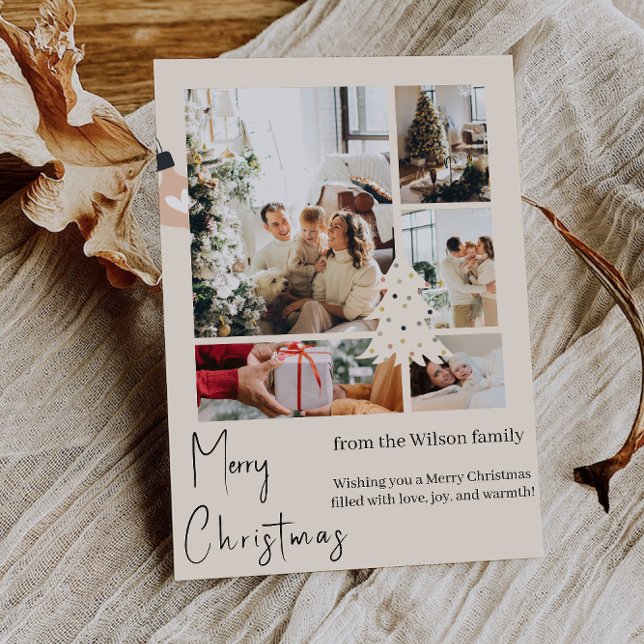 Cartes Pour Fêtes Annuelles Joyeux et Lumineux (Merry & Bright Holiday Card)