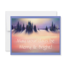 Joyeux et lumineux art de paysage d'hiver de Milou