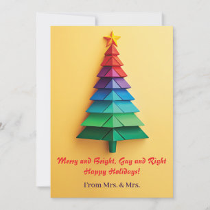 Cartes Pour Fêtes Annuelles Joyeux et lumineux, gay et droit - Joyeuses fêtes 