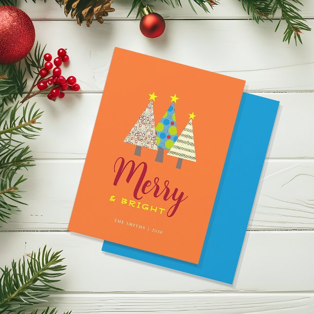 Cartes Pour Fêtes Annuelles Joyeux et lumineux Noël (Créateur téléchargé)